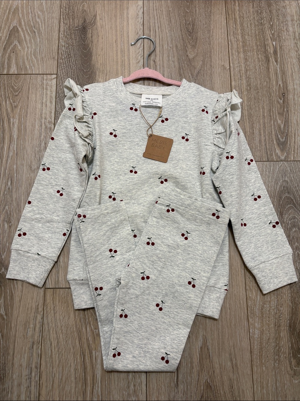 Mebie Baby kids cherry outfit